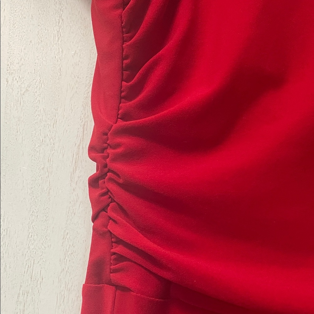 Kim Rogers Vibrant Red Midi Dress - Picture 8 of 13